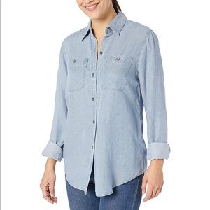 CHAPS striped button down